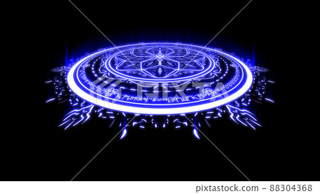 Blue magic circle 88304368