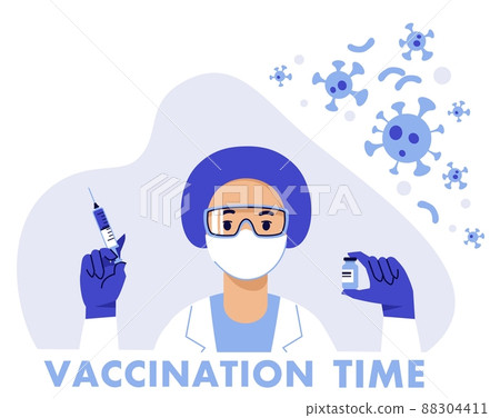 People vaccination concept for immunity health. Covid-19. People vaccination concept for immunity health. Covid-19. 88304411
