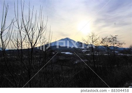 黃昏的淺間山 黃昏的淺間山 88304458