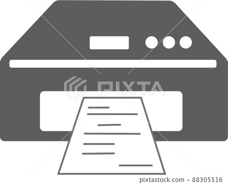 插圖打印並保存在紙上。 88305516