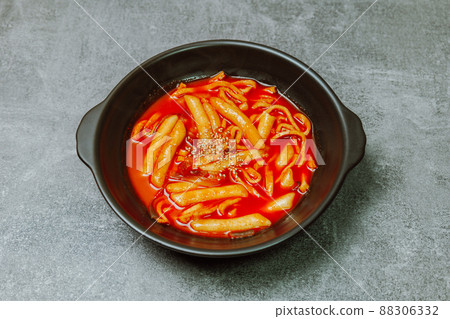 Korean food tteokbokki dish on a plate Korean food tteokbokki dish on a plate 88306332