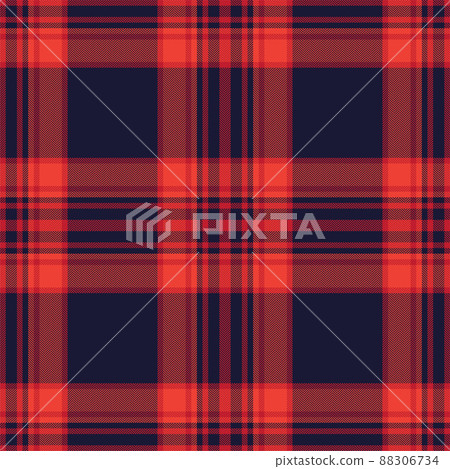 Plaid seamless pattern in red. Check fabric... - Stock Illustration ...