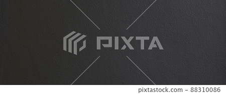 Black color with an old grunge wall concrete texture as a background. Wide banner Black color with an old grunge wall concrete texture as a background. Wide banner 88310086