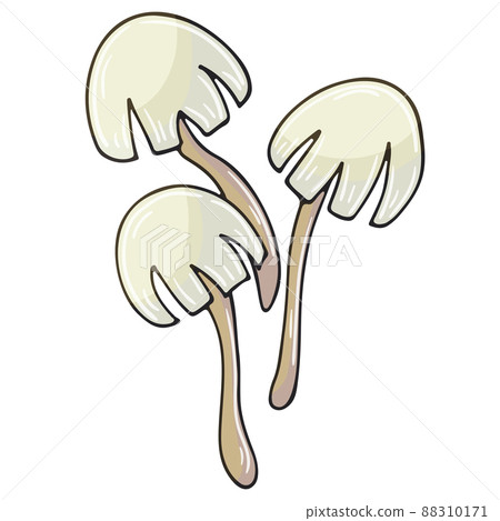 Autumn illustration in hand drawn style. Children's drawing 88310171