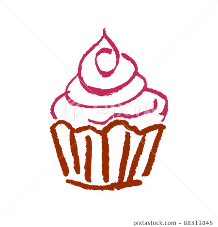 Icon in hand draw style. Drawing with wax crayons, children's creativity 88311848