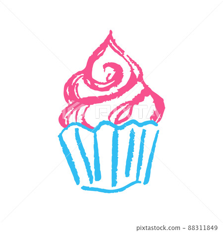 Icon in hand draw style. Drawing with wax crayons, children's creativity 88311849