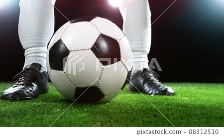 Soccer player legs, ready to kick the ball Soccer player legs, ready to kick the ball 88312510