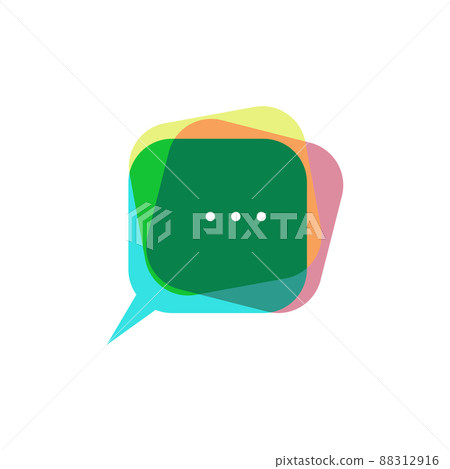 Bubble logo, support in chat icon Bubble logo, support in chat icon 88312916