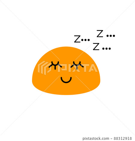 Sleeping cartoon character 88312918