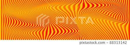 Distortion lines background. Distort stripes, abstract modern pattern 88313142