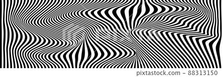 Distortion lines background. Distort stripes, abstract modern pattern Distortion lines background. Distort stripes, abstract modern pattern 88313150