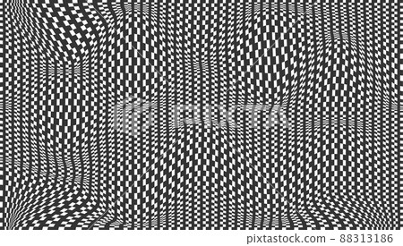 Checkered background with distorted squares Checkered background with distorted squares 88313186