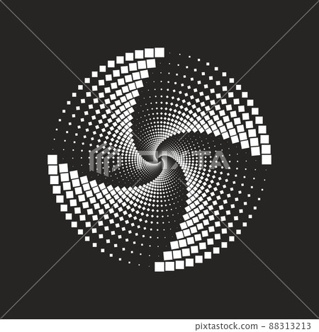 Vortex element, geometric halftone pattern Vortex element, geometric halftone pattern 88313213