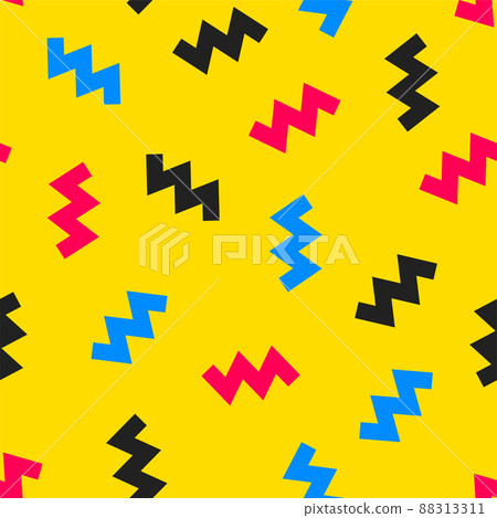 Memphis geometric seamless pattern 88313311