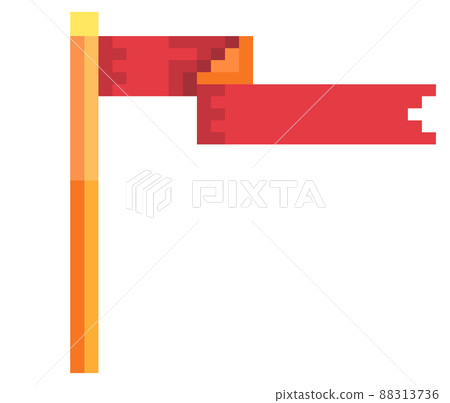 長旗的像素圖 長旗的像素圖 88313736