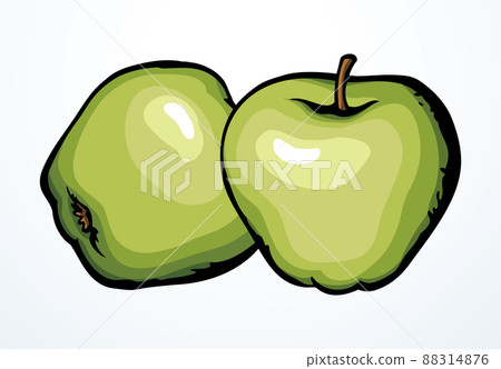 Big tasty apple. Vector drawing Big tasty apple. Vector drawing 88314876