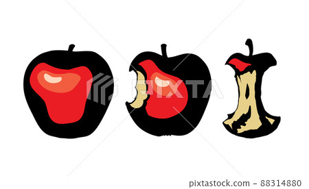 Stub from Apple. Vector drawing Stub from Apple. Vector drawing 88314880