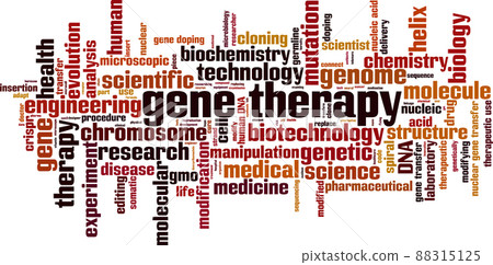 Gene therapy word cloud Gene therapy word cloud 88315125