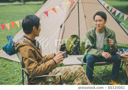 營地 露營 男人 88320081