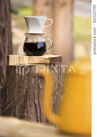 Camp image Coffee made outdoors 88320785