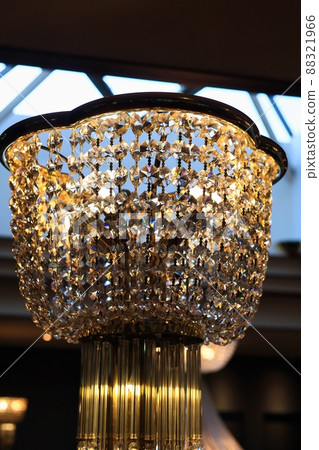 Luxurious chandelier in the hotel atrium Luxurious chandelier in the hotel atrium 88321966