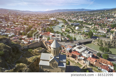 Aerial panorama of Tbilisi city Aerial panorama of Tbilisi city 88322096