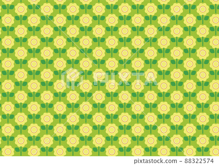 可愛的黃色花朵圖案 可愛的黃色花朵圖案 88322574