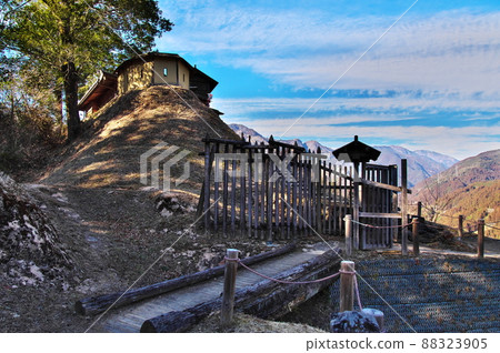Takane Castle Honmaru Board Fence and Castle Gate: Hamamatsu City Takane Castle Honmaru Board Fence and Castle Gate: Hamamatsu City 88323905