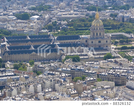 View of Invalides from the Eiffel Tower / Paris, France 88326132