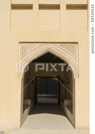 The original palace of Sheikh Abdullah bin Jassim Al Thani at the National Museum of Qatar in Doha, Qatar 88326438