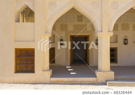 The original palace of Sheikh Abdullah bin Jassim Al Thani at the National Museum of Qatar in Doha, Qatar 88326484