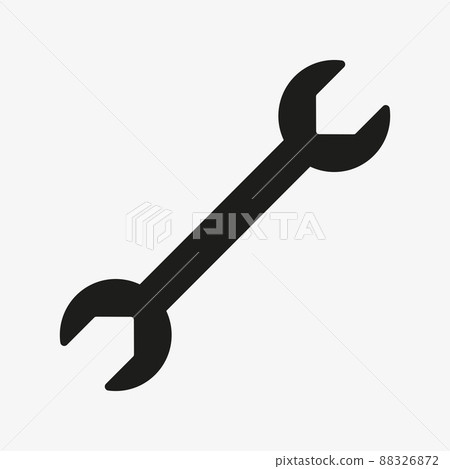 Repair tool symbol. Wrench vector black icon Repair tool symbol. Wrench vector black icon 88326872