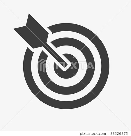 Target icon. Business goal vector black sign Target icon. Business goal vector black sign 88326875