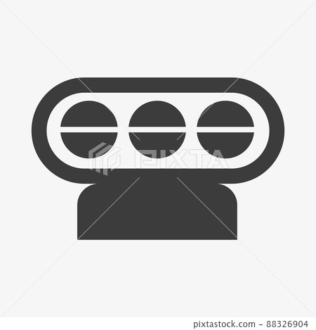 Supercharger blower black icon on white background 88326904