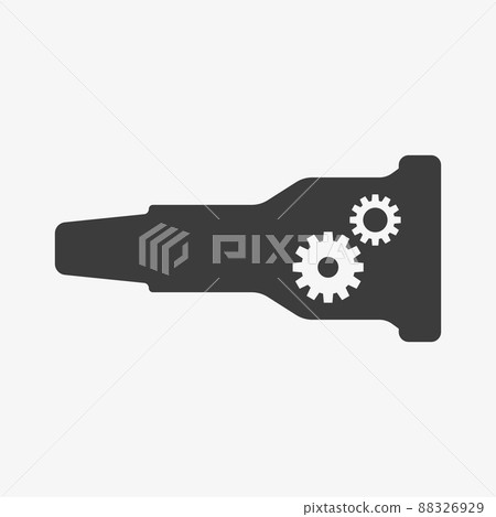 Gearbox, gear shift, car transmission vector icon 88326929