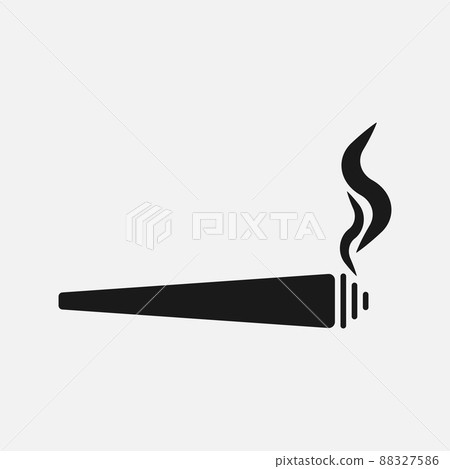 Marijuana joint vector icon on white background Marijuana joint vector icon on white background 88327586