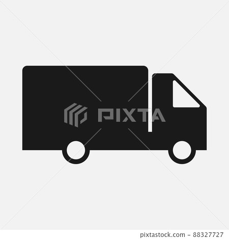Truck vector icon isolated on white background Truck vector icon isolated on white background 88327727