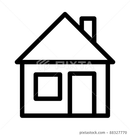 House icon. Vector icon on white background House icon. Vector icon on white background 88327770
