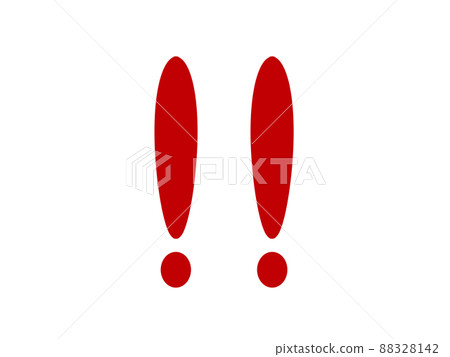 感嘆號兩個插圖素材 感嘆號兩個插圖素材 88328142