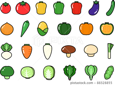 Vegetable ingredients set material with main line 88328855