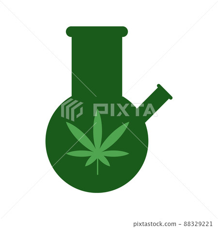 Weed bong vector icon on white background 88329221