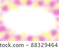 Soft colorful frame of pink and yellow 88329464