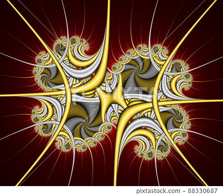 Computer generated abstract colorful fractal artwork 88330687