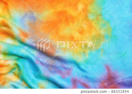 Abstract tie dye multicolor fabric cloth Boho pattern texture Abstract tie dye multicolor fabric cloth Boho pattern texture 88331854