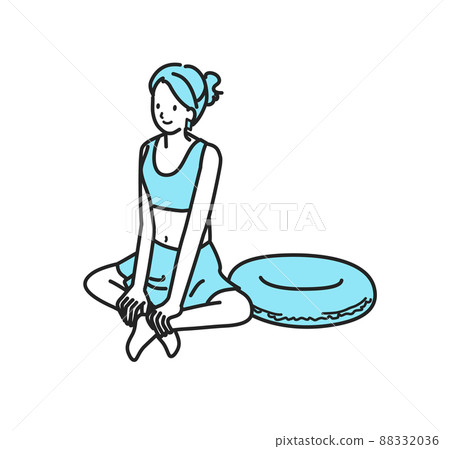 Float and summer woman 88332036