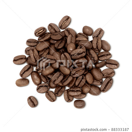 Coffee beans Coffee beans Illustration Real bird's-eye view 88333187