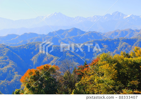 美麗的北阿爾卑斯山:信州的紅葉:紅葉山村 美麗的北阿爾卑斯山:信州的紅葉:紅葉山村 88333407