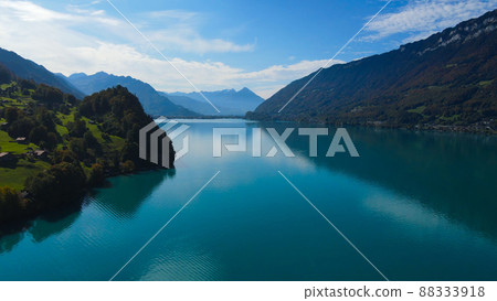 Amazing Lake Brienz in Switzerland with its blue water 88333918