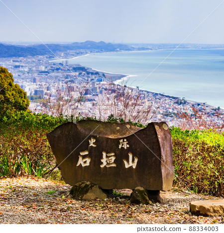 從小田原市石垣山眺望[神奈川縣的風景] 88334003
