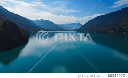 Amazing Lake Brienz in Switzerland with its blue water 88334025